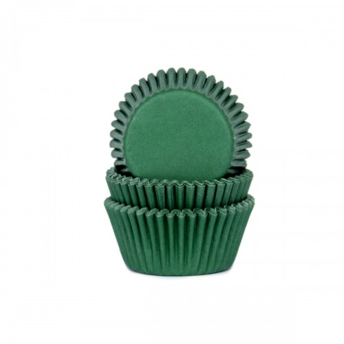 Formas Mini Cupcakes Verde Escuro